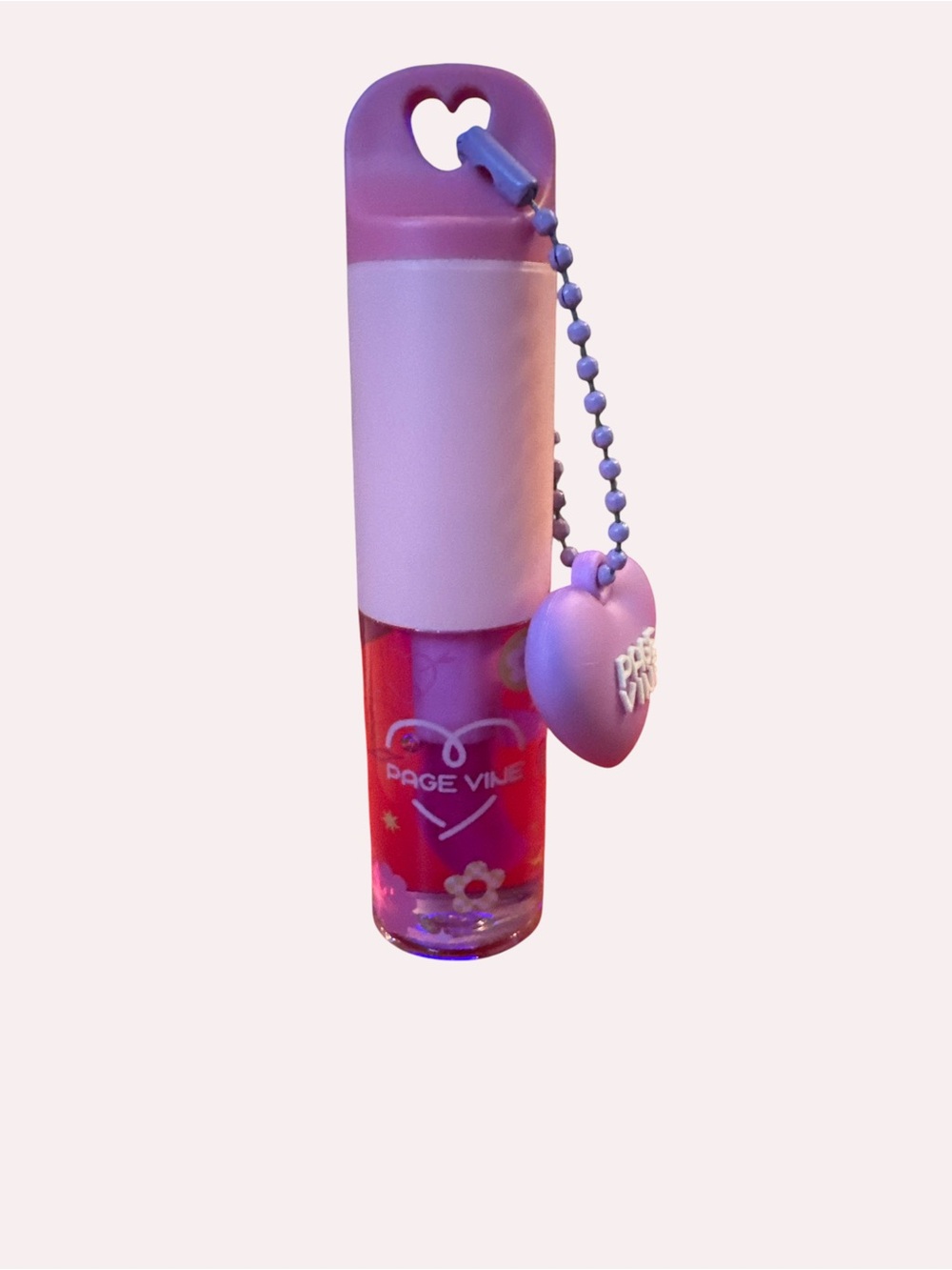 PageVine Lip Gloss Bubble Gum #04 Heart Charm Gloss Cute Kawaii Makeup/ NO BOX